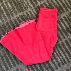 We the Free Red Bell Bottom Jeans Size 31